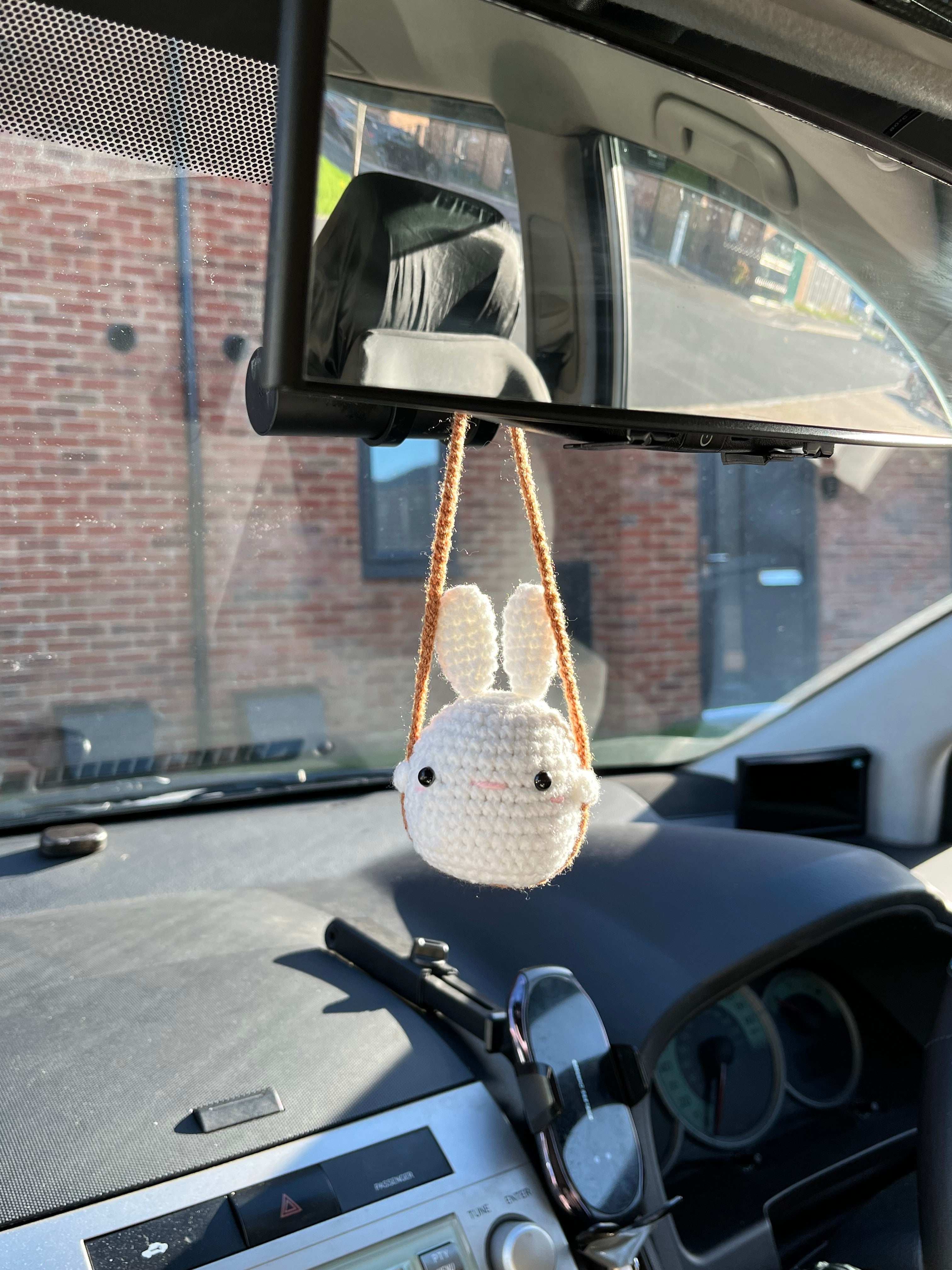 Crochet Animal Car Hanger - Cute Frog, Duck, Tiger & Bunny | Handmade