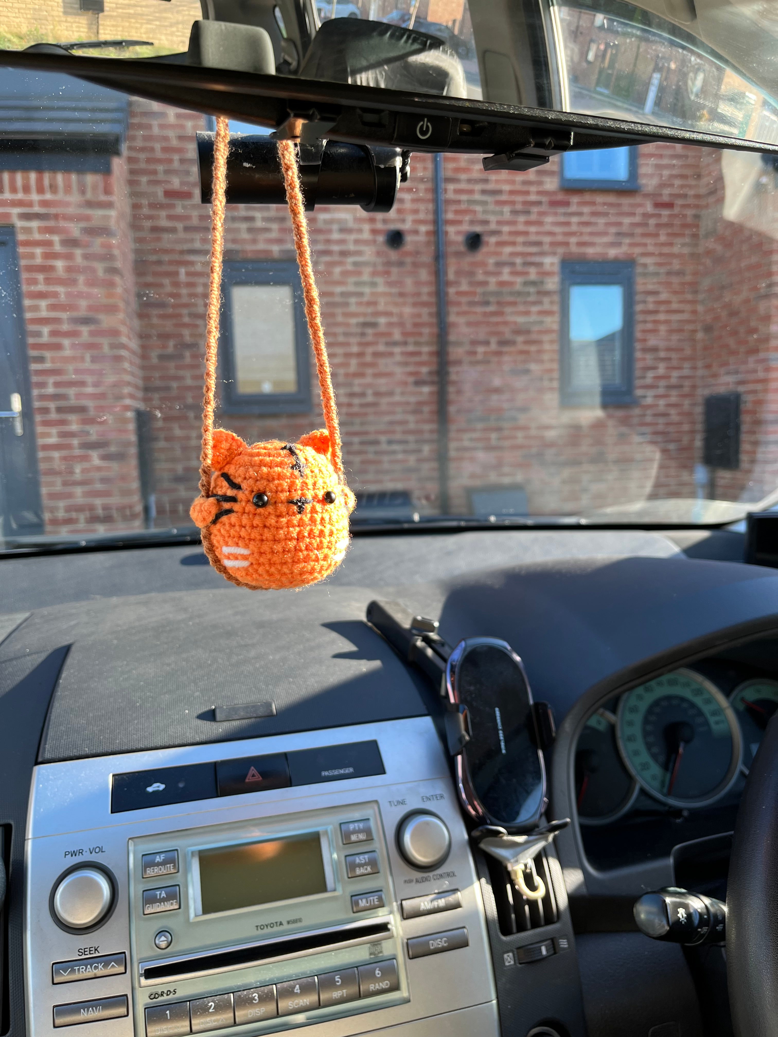 Crochet Animal Car Hanger - Cute Frog, Duck, Tiger & Bunny | Handmade