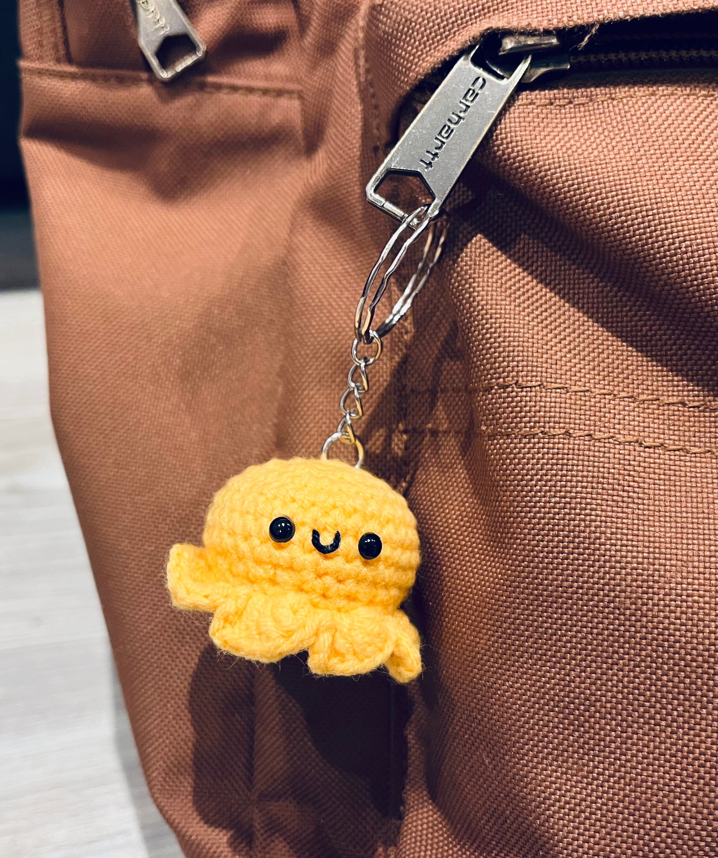 Cute Crochet Octopus Family Keyring/Kawaii Bag Charm Handmade