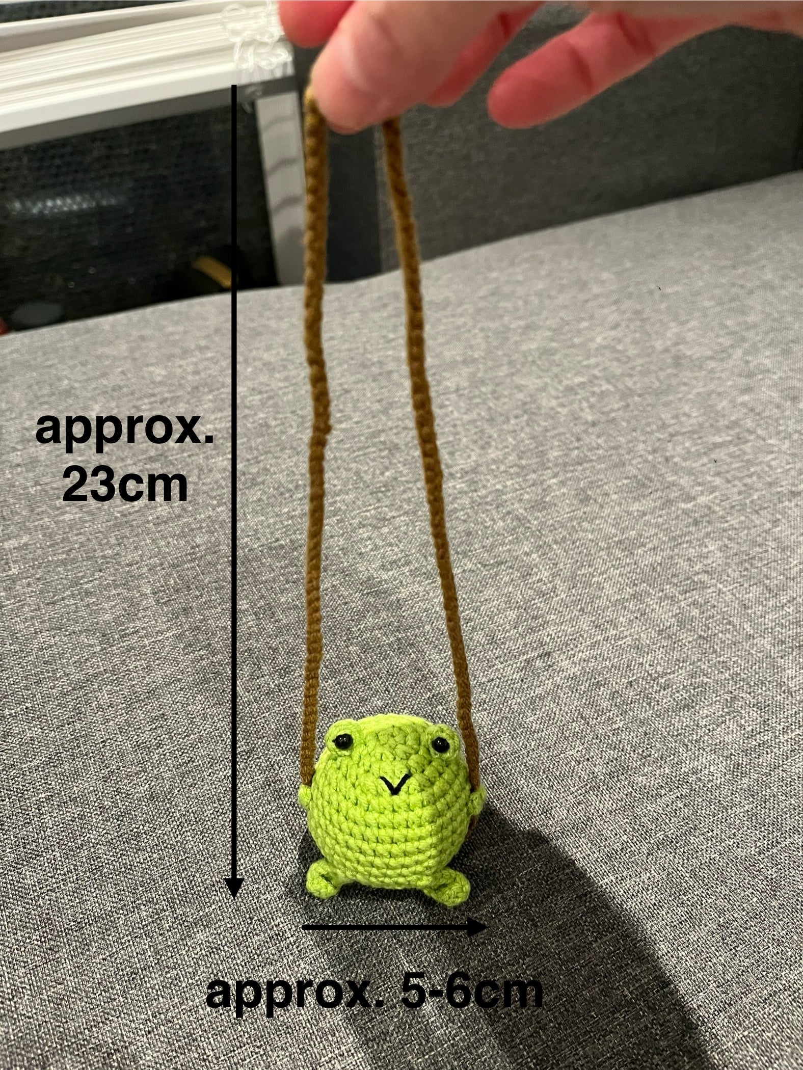 Crochet Animal Car Hanger - Cute Frog, Duck, Tiger & Bunny | Handmade