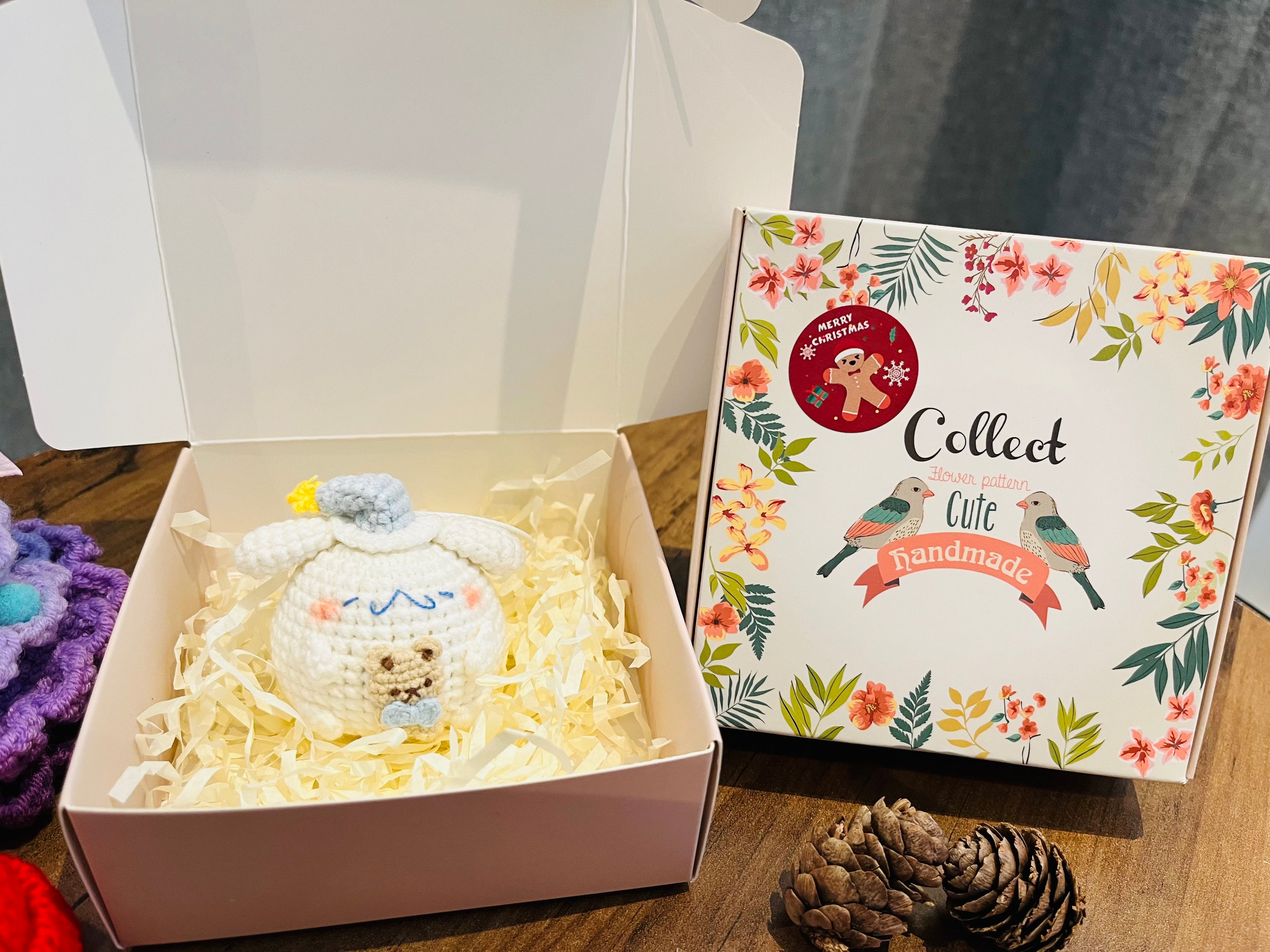 Cute Crochet Character Keyring Collection III/ Kawaii Bag Charm/Winnie the Pooh, Cinnamoroll, Capybara, Piglet, Artist Chick,Cheese Mouse, Pompompurin, Koala