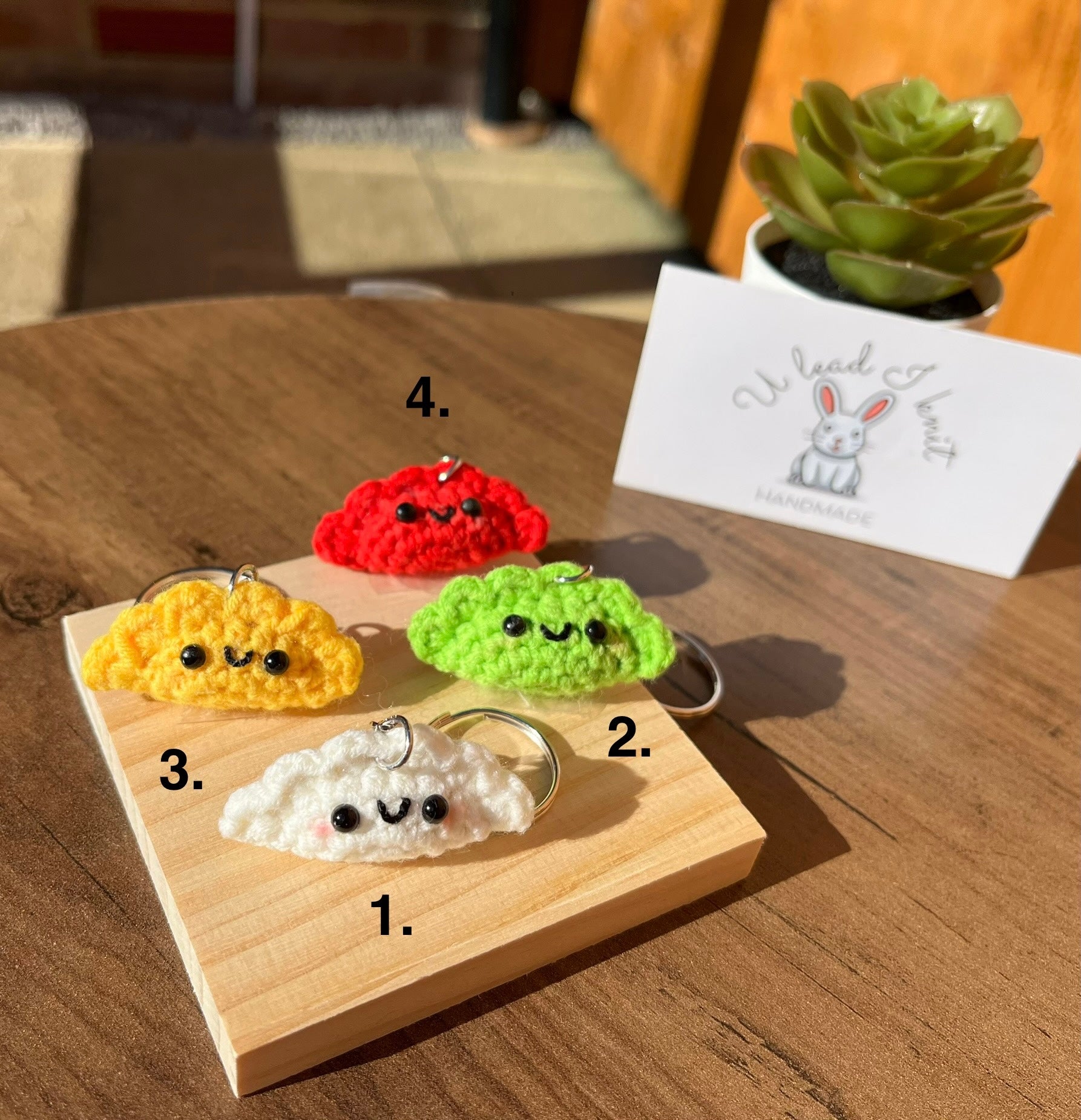 Crochet Mini Dumplings Keyring | Cute Food Bag Charm | Handmade
