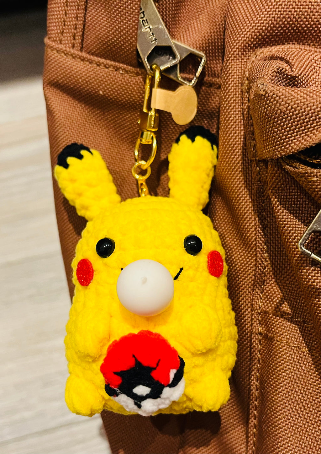 Crochet Chubby Squeeze Keychain III(Stitch, Totoro II, Pichaku I, Pochacco, Chiikawa, Pichaku II, Chikawa-Usagi) Interactive Squishy Toy | Handmade Gift