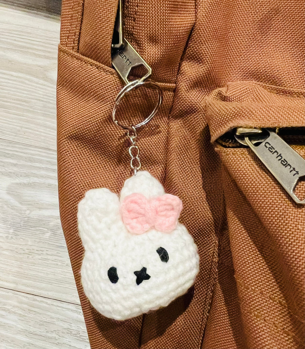 Adorable Magnetic Miffy Boris Plush Keychain - They Kiss & Stick Together! Cute Bag Charm for Lovers | Valentine’s / Anniversary Gift