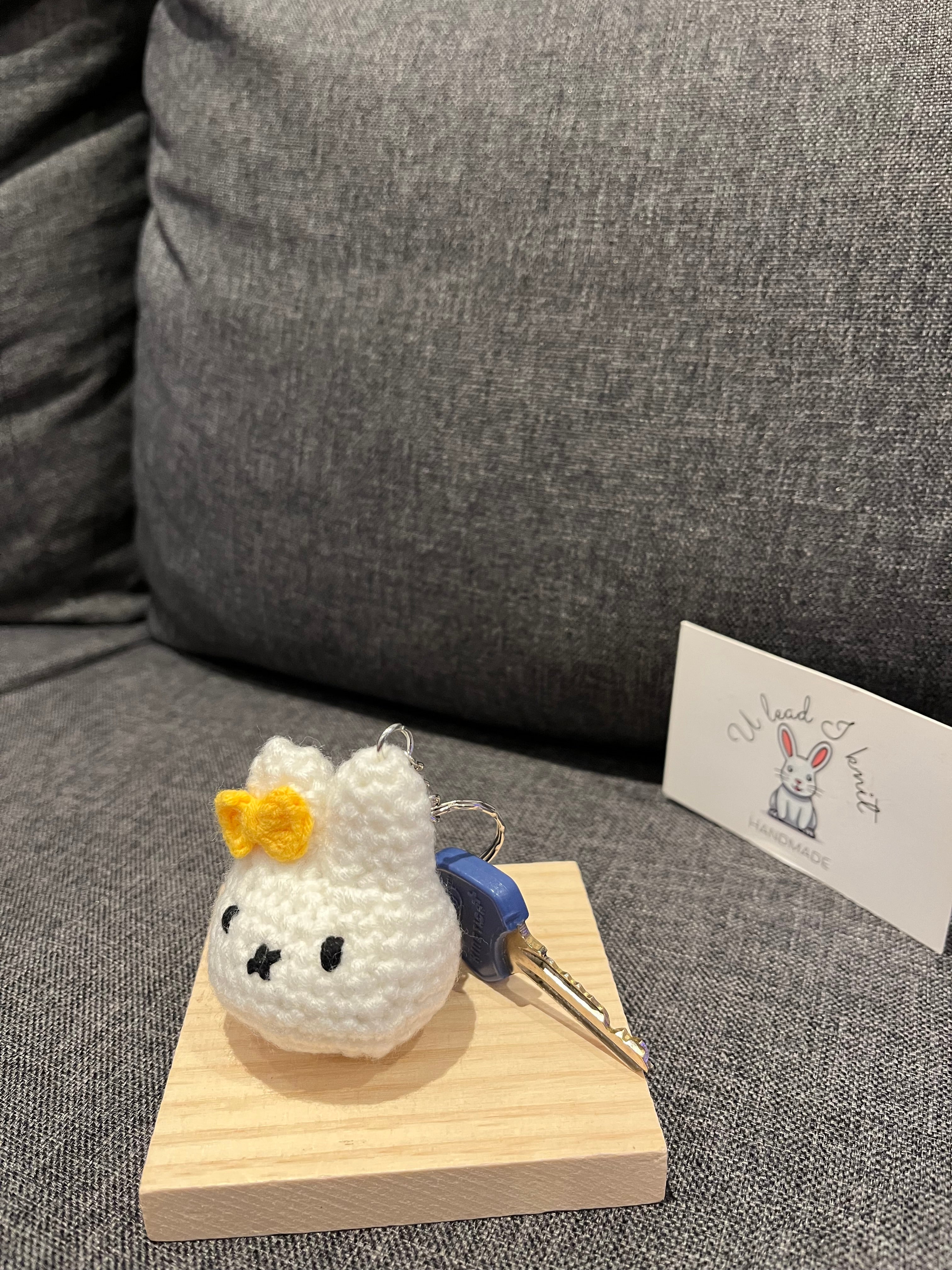 Adorable Magnetic Miffy Boris Plush Keychain - They Kiss & Stick Together! Cute Bag Charm for Lovers | Valentine’s / Anniversary Gift