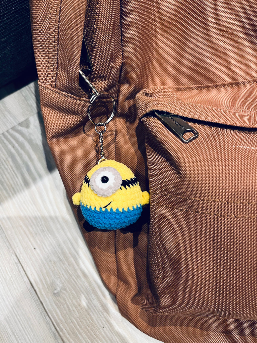 Cute Crochet Character Keyring Collection I /Kawaii Bag Charm, Pompompurin / Mike Wazowski/ Minion / Penguin / Chick/ Bunny
