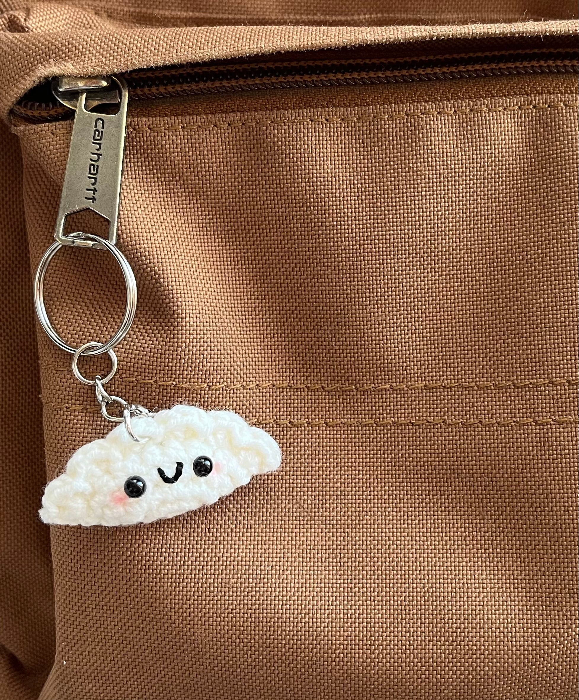 Crochet Mini Dumplings Keyring | Cute Food Bag Charm | Handmade