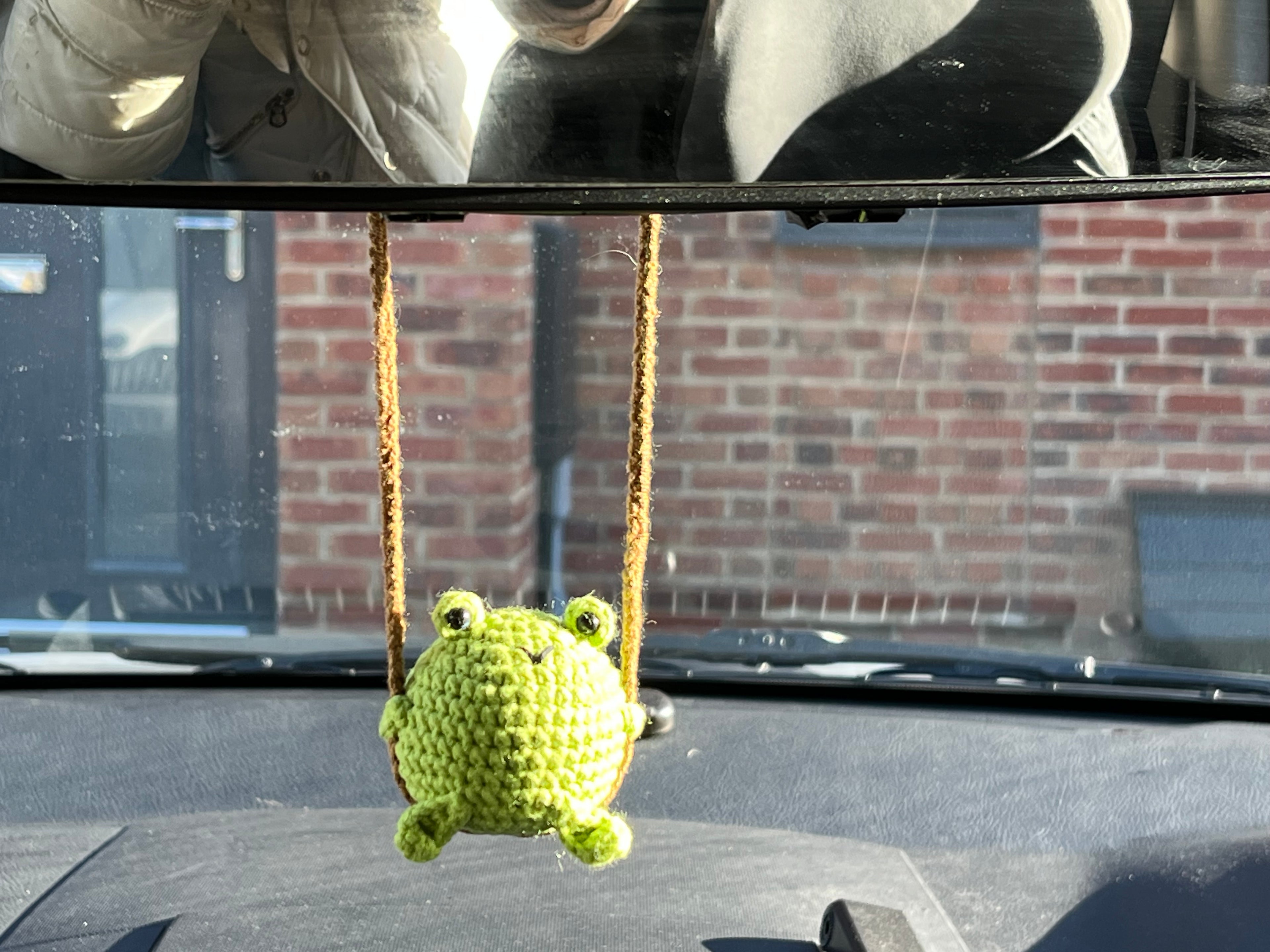 Crochet Animal Car Hanger - Cute Frog, Duck, Tiger & Bunny | Handmade