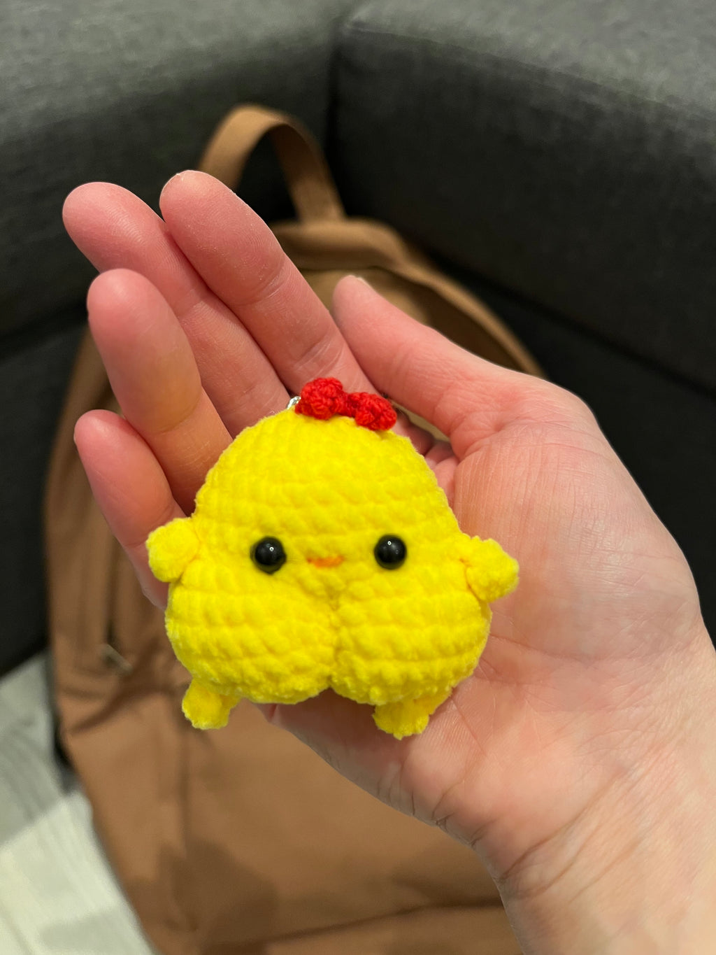 Cute Crochet Character Keyring Collection I /Kawaii Bag Charm, Pompompurin / Mike Wazowski/ Minion / Penguin / Chick/ Bunny