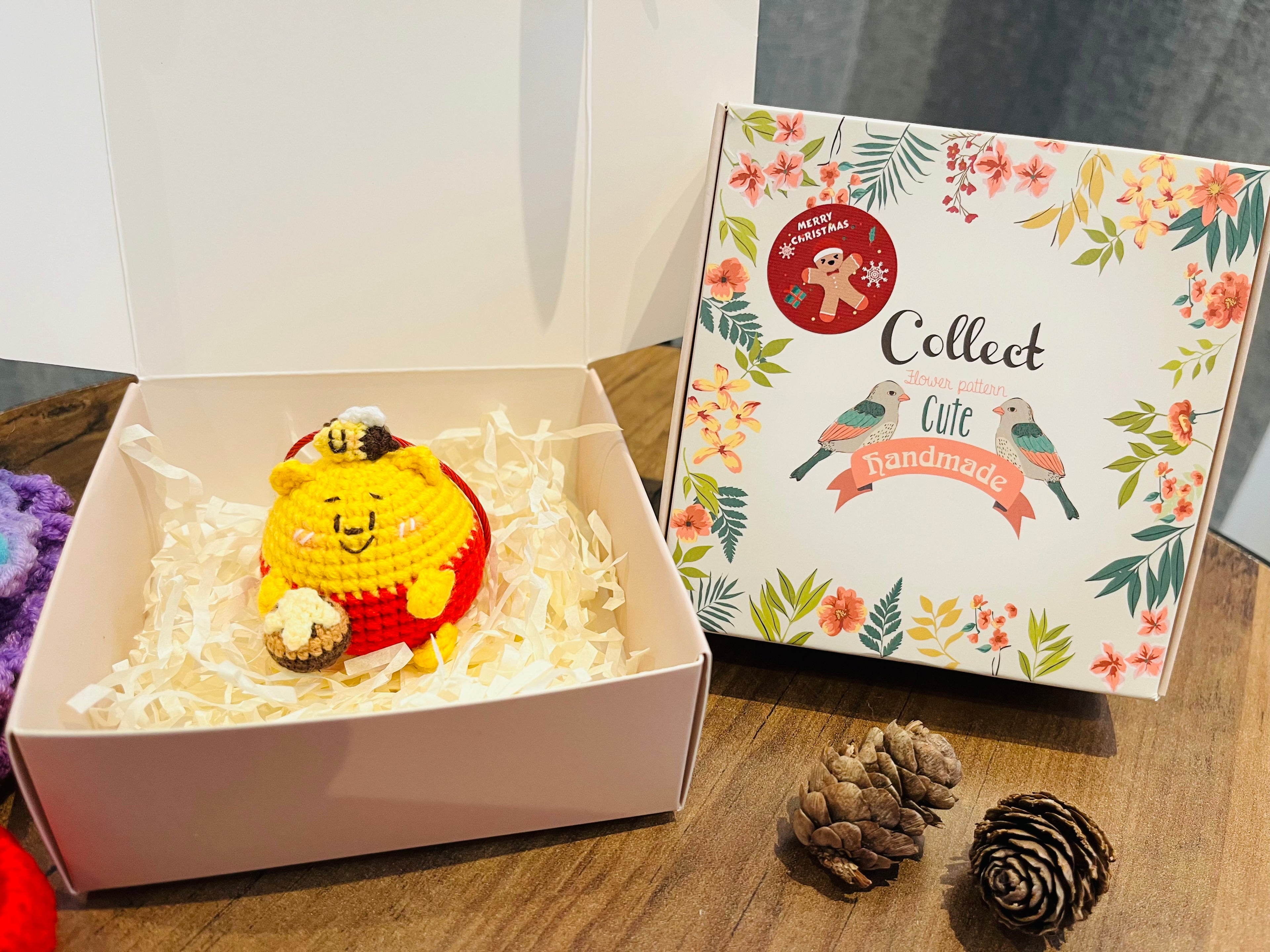 Cute Crochet Character Keyring Collection III/ Kawaii Bag Charm/Winnie the Pooh, Cinnamoroll, Capybara, Piglet, Artist Chick,Cheese Mouse, Pompompurin, Koala