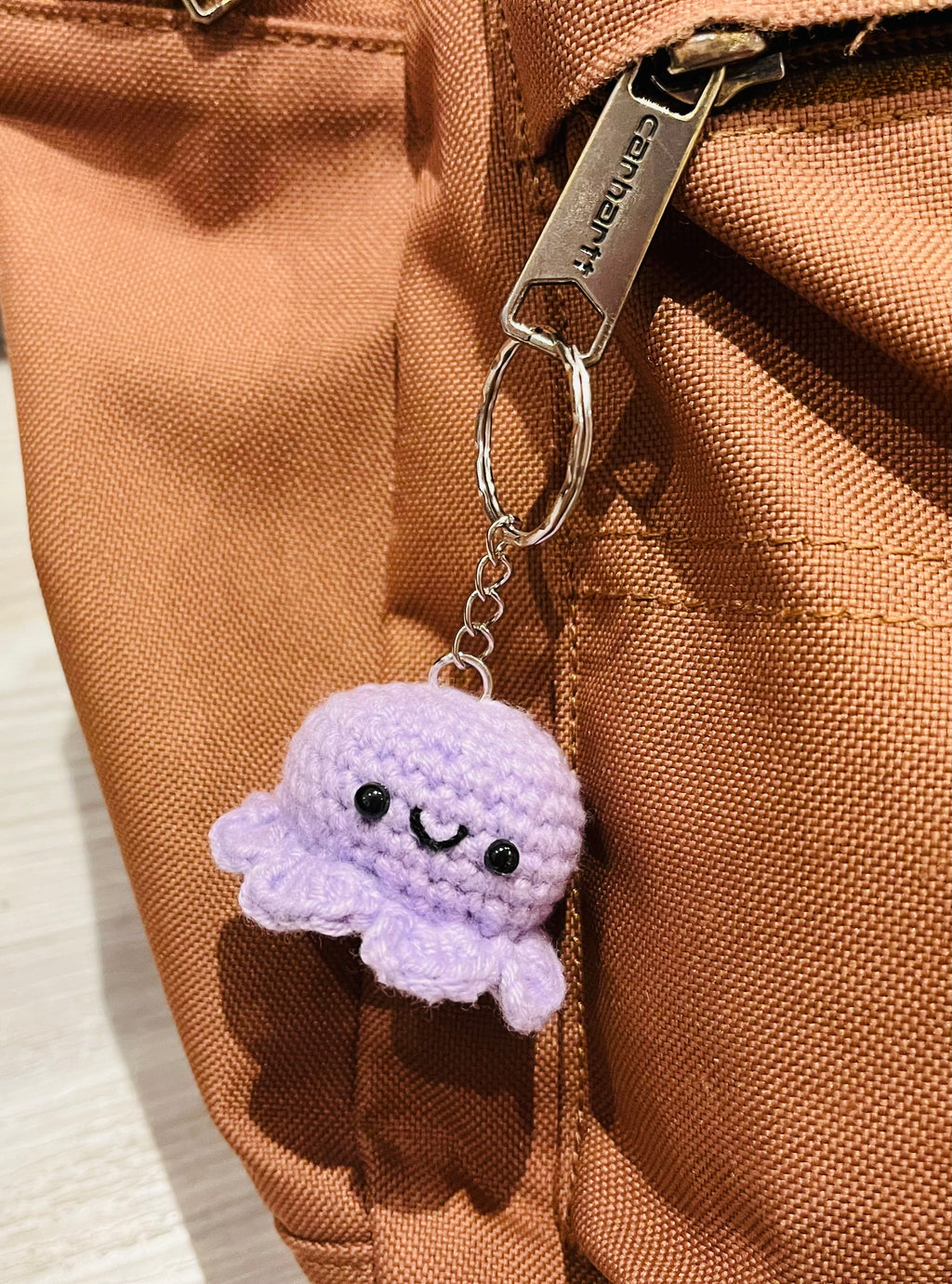 Cute Crochet Octopus Family Keyring/Kawaii Bag Charm Handmade