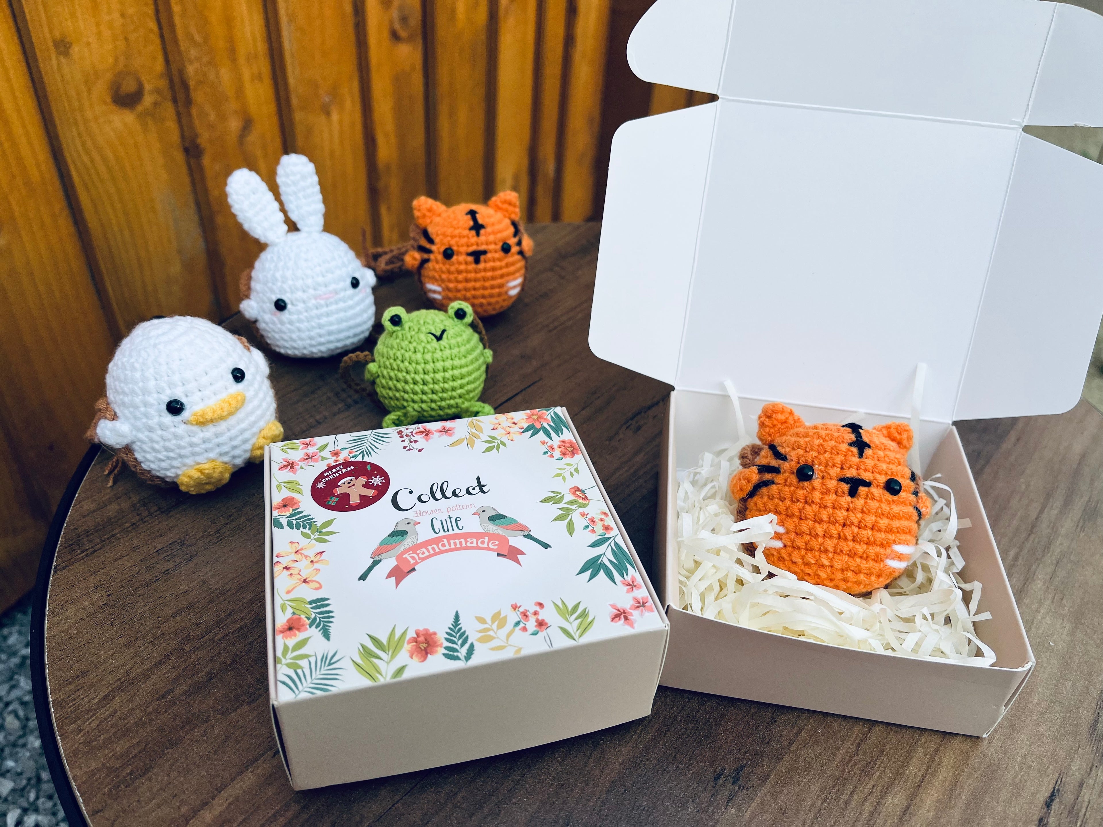 Crochet Animal Car Hanger - Cute Frog, Duck, Tiger & Bunny | Handmade