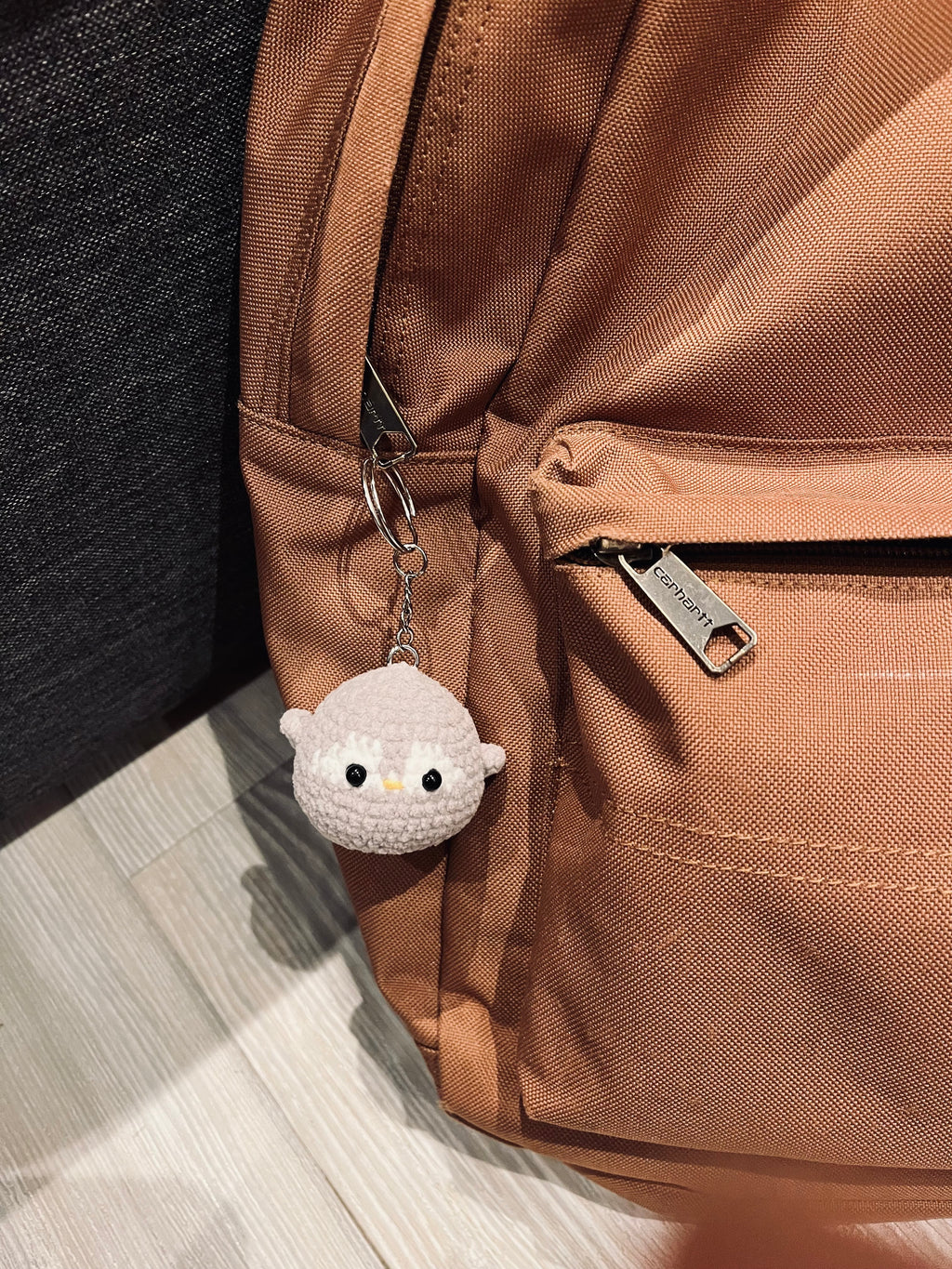 Cute Crochet Character Keyring Collection I /Kawaii Bag Charm, Pompompurin / Mike Wazowski/ Minion / Penguin / Chick/ Bunny