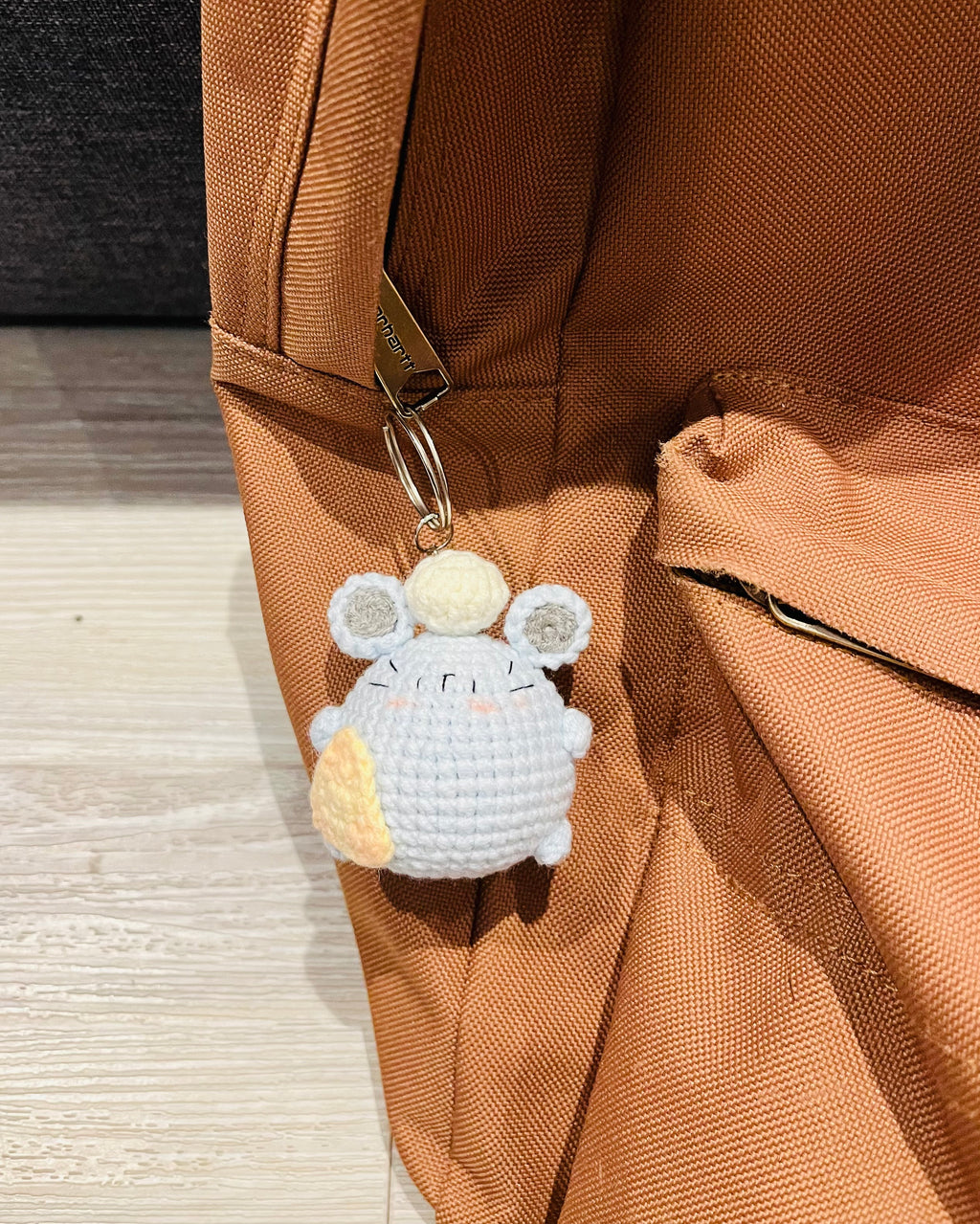 Cute Crochet Character Keyring Collection III/ Kawaii Bag Charm/Winnie the Pooh, Cinnamoroll, Capybara, Piglet, Artist Chick,Cheese Mouse, Pompompurin, Koala