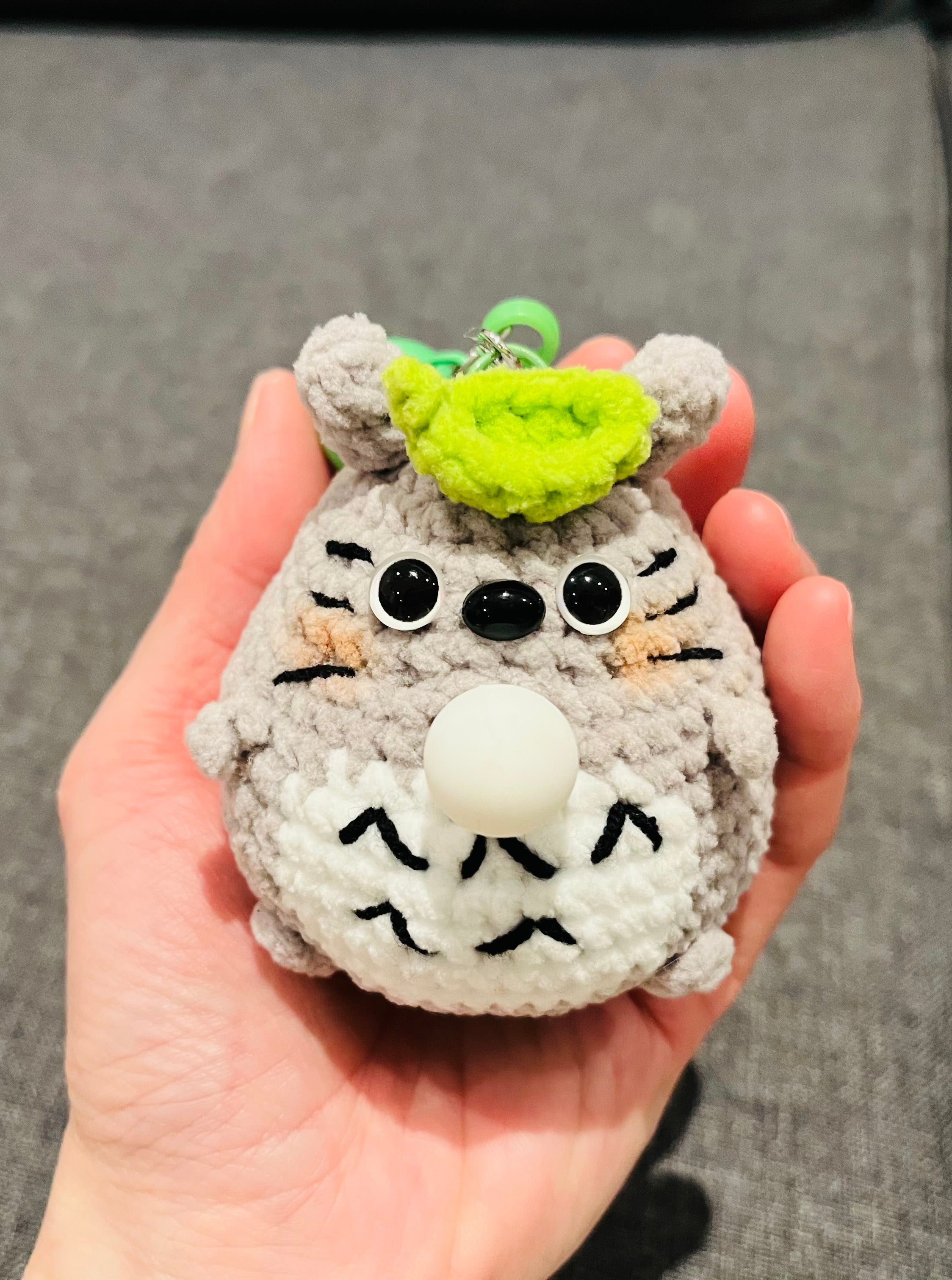 Crochet Chubby Squeeze Keychain III(Stitch, Totoro II, Pichaku I, Pochacco, Chiikawa, Pichaku II, Chikawa-Usagi) Interactive Squishy Toy | Handmade Gift