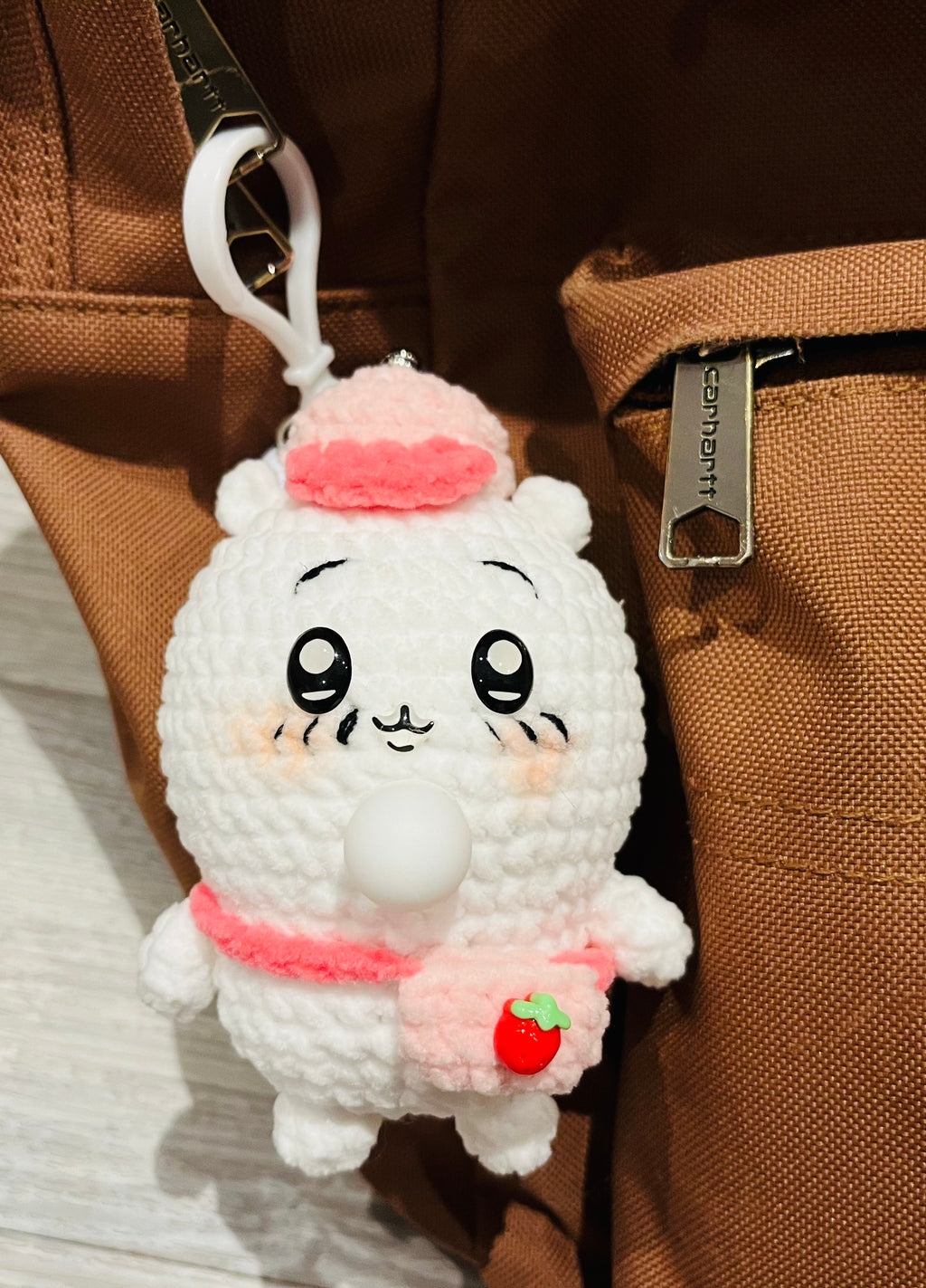 Crochet Chubby Squeeze Keychain III(Stitch, Totoro II, Pichaku I, Pochacco, Chiikawa, Pichaku II, Chikawa-Usagi) Interactive Squishy Toy | Handmade Gift