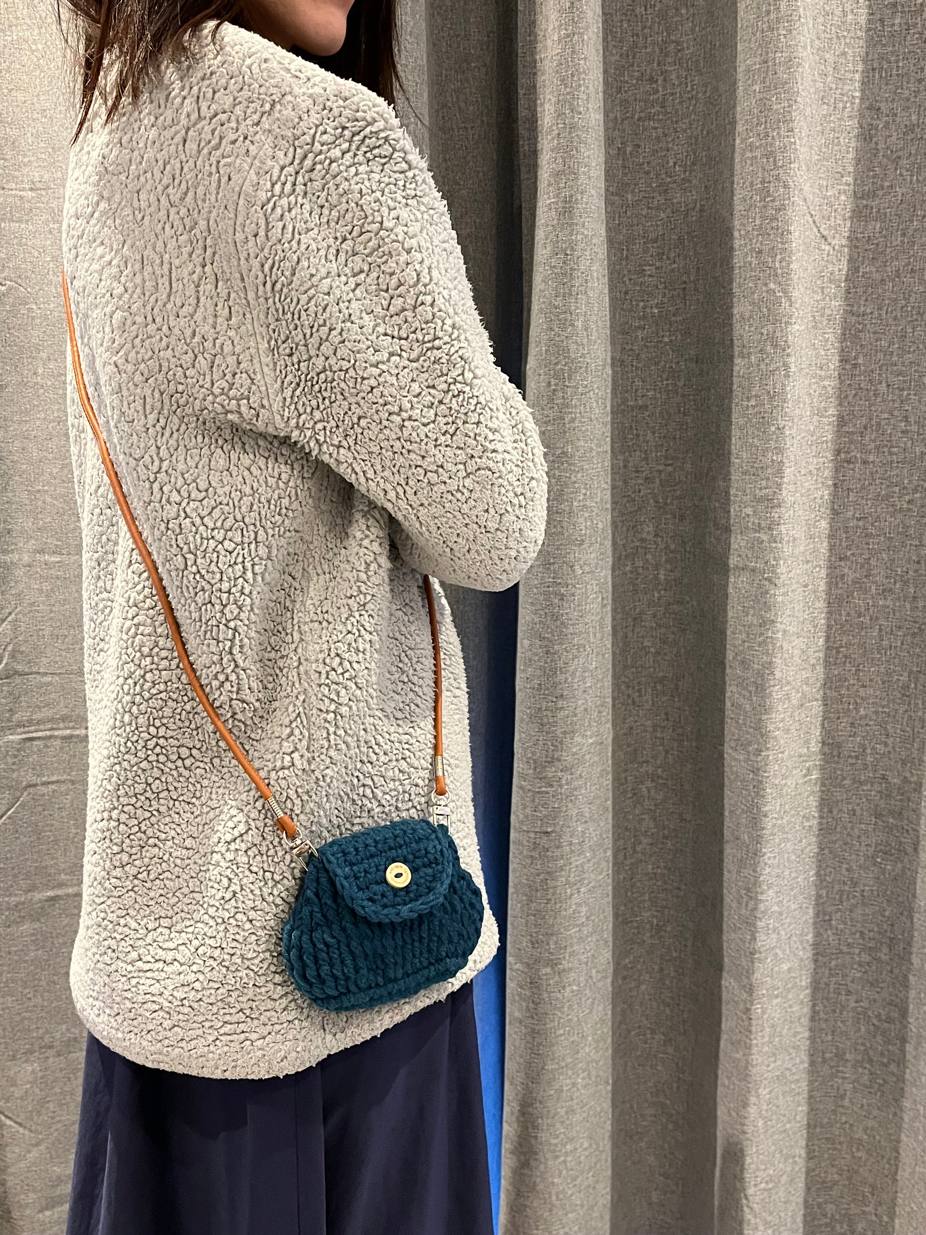 Handmade Crochet Bag | Small Crossbody Shoulder Bag | Minimal Crochet Bag