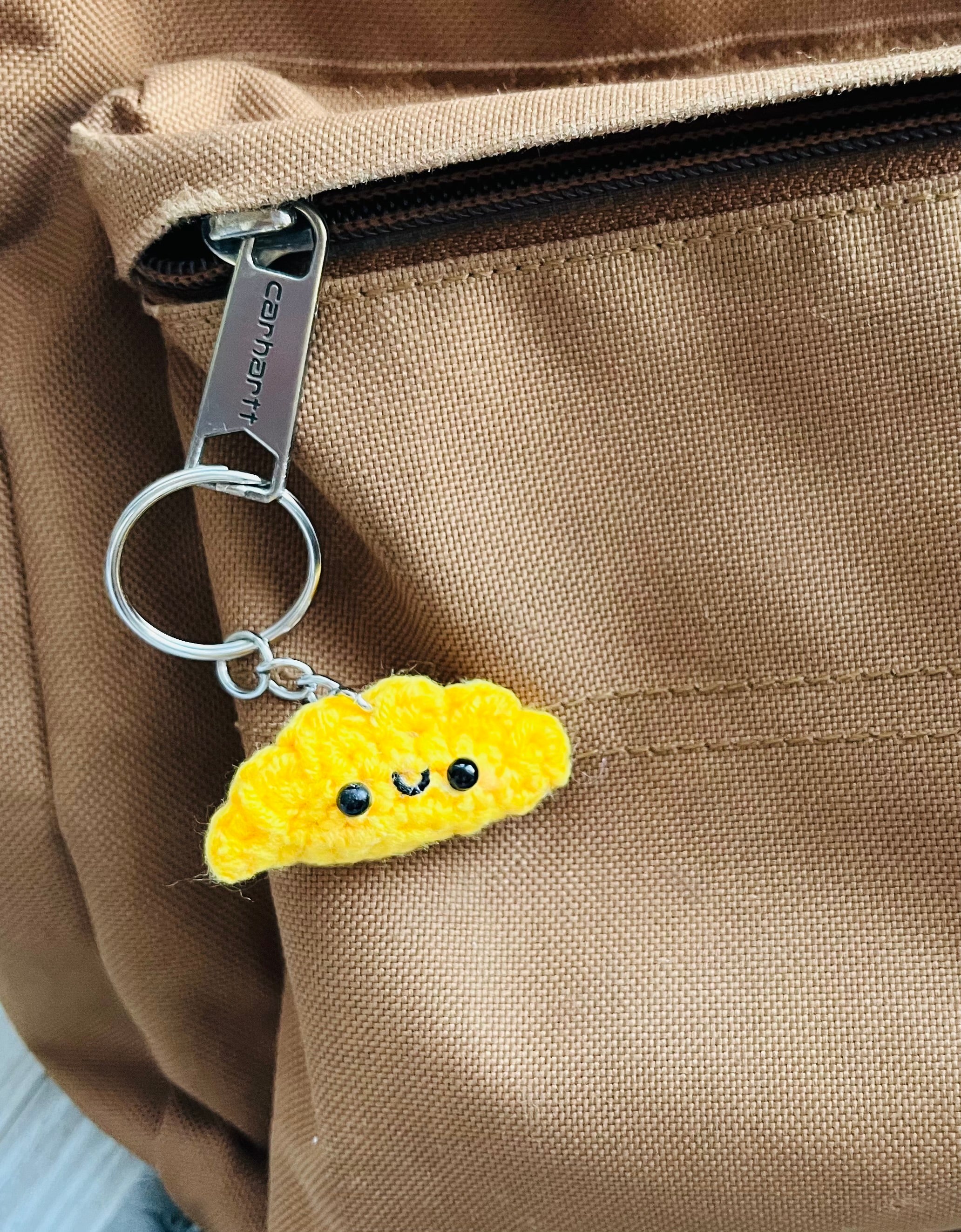 Crochet Mini Dumplings Keyring | Cute Food Bag Charm | Handmade