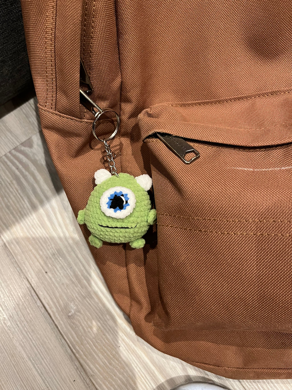 Cute Crochet Character Keyring Collection I /Kawaii Bag Charm, Pompompurin / Mike Wazowski/ Minion / Penguin / Chick/ Bunny