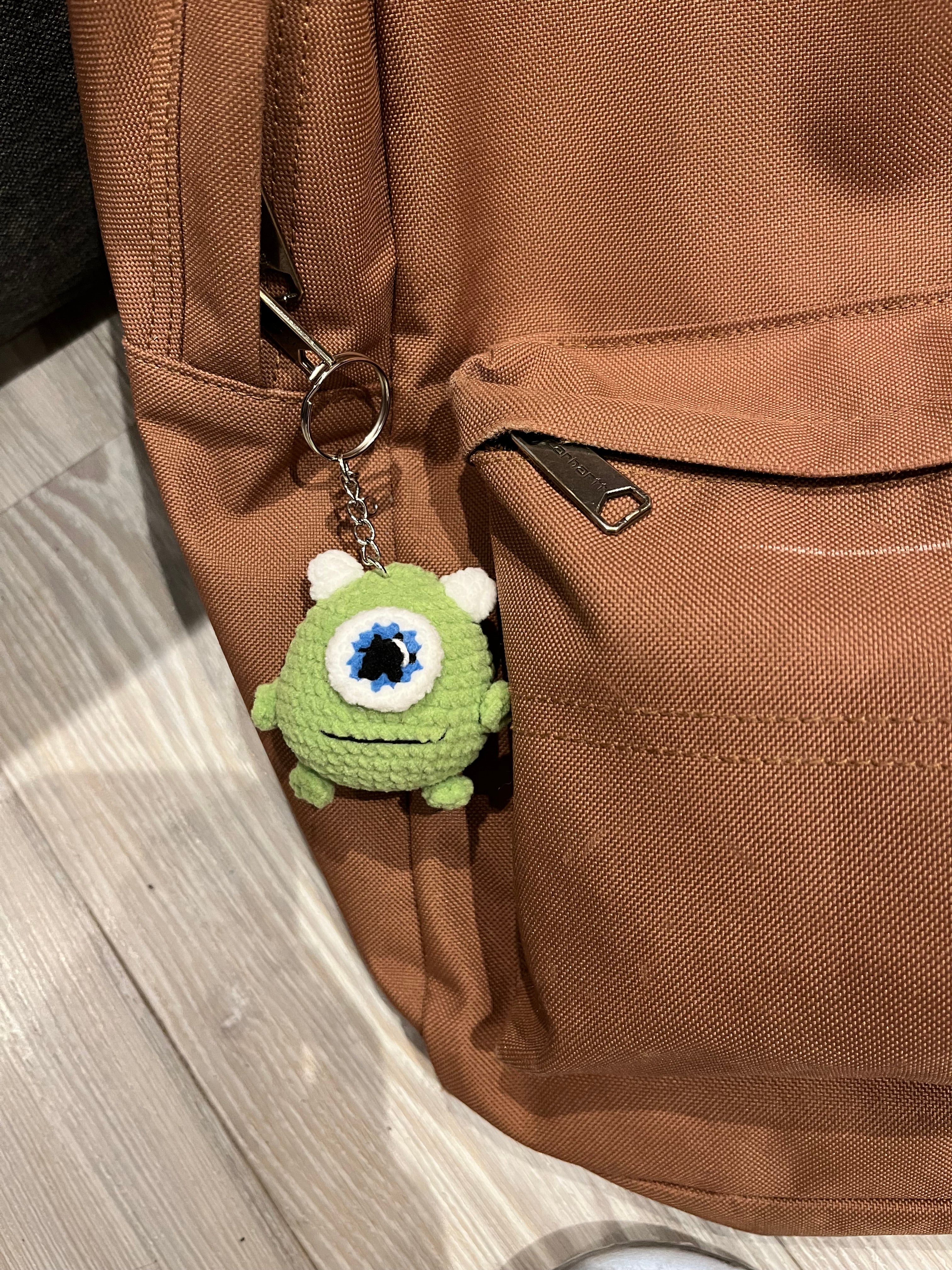 Cute Crochet Character Keyring Collection I /Kawaii Bag Charm, Pompompurin / Mike Wazowski/ Minion / Penguin / Chick/ Bunny