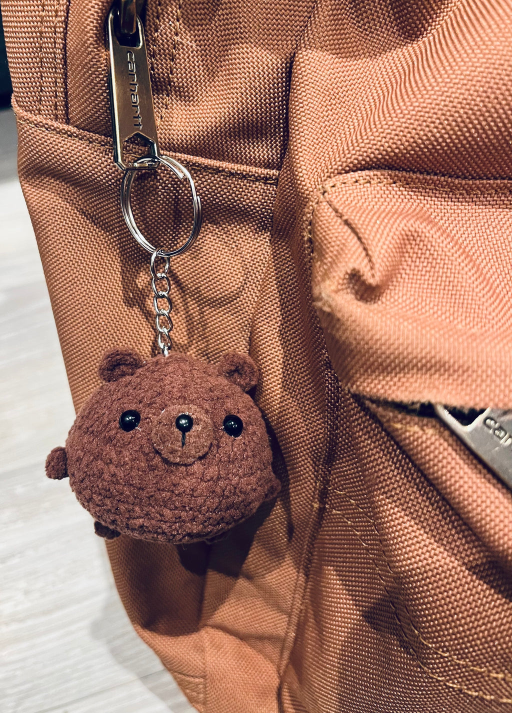 Cute Crochet Character Keyring Collection II/Kawaii Bag Charm/Light Blue Penguin, Purple Penguin, Piggy, Bear, Capybara