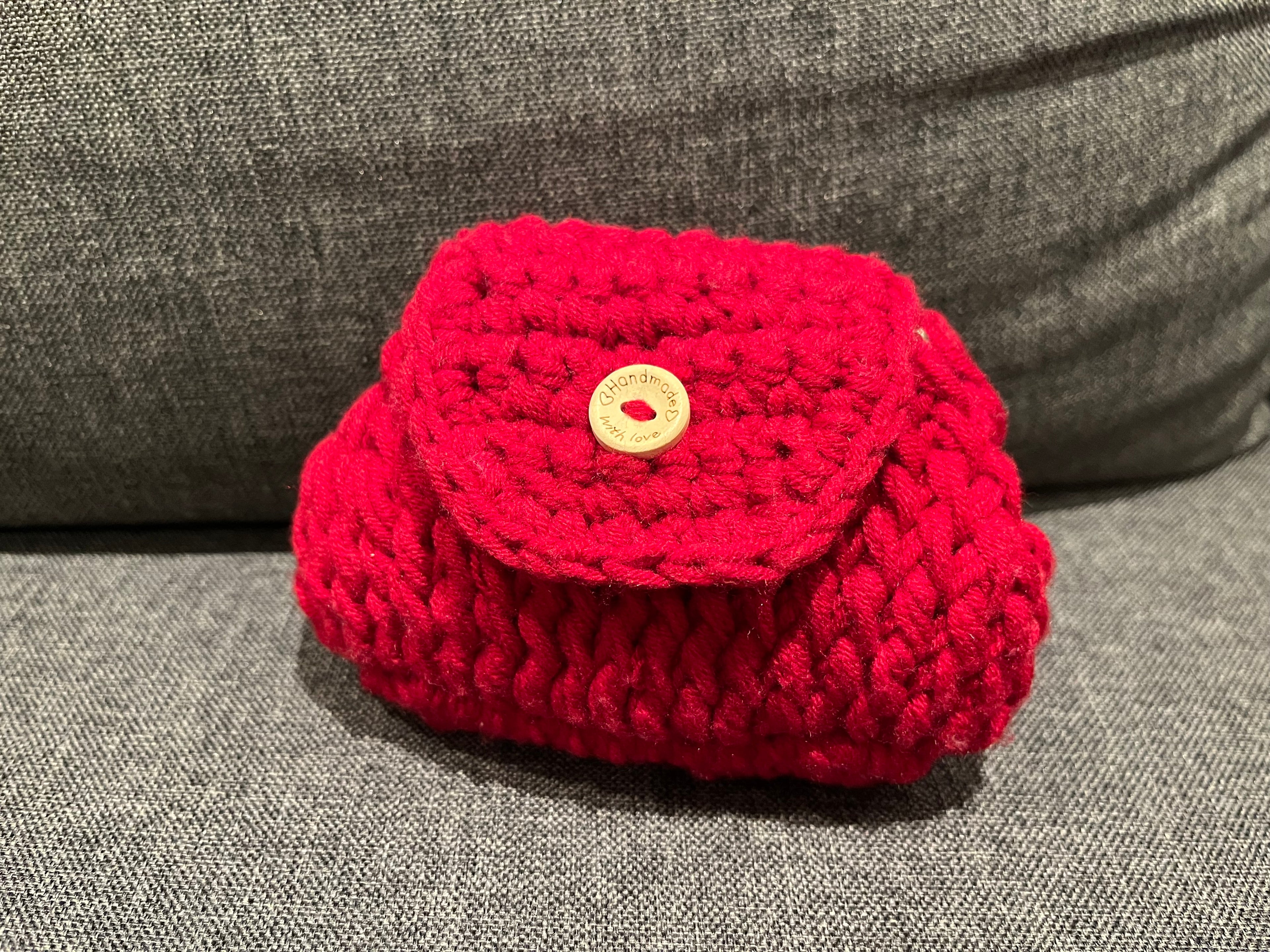Handmade Crochet Bag | Small Crossbody Shoulder Bag | Minimal Crochet Bag