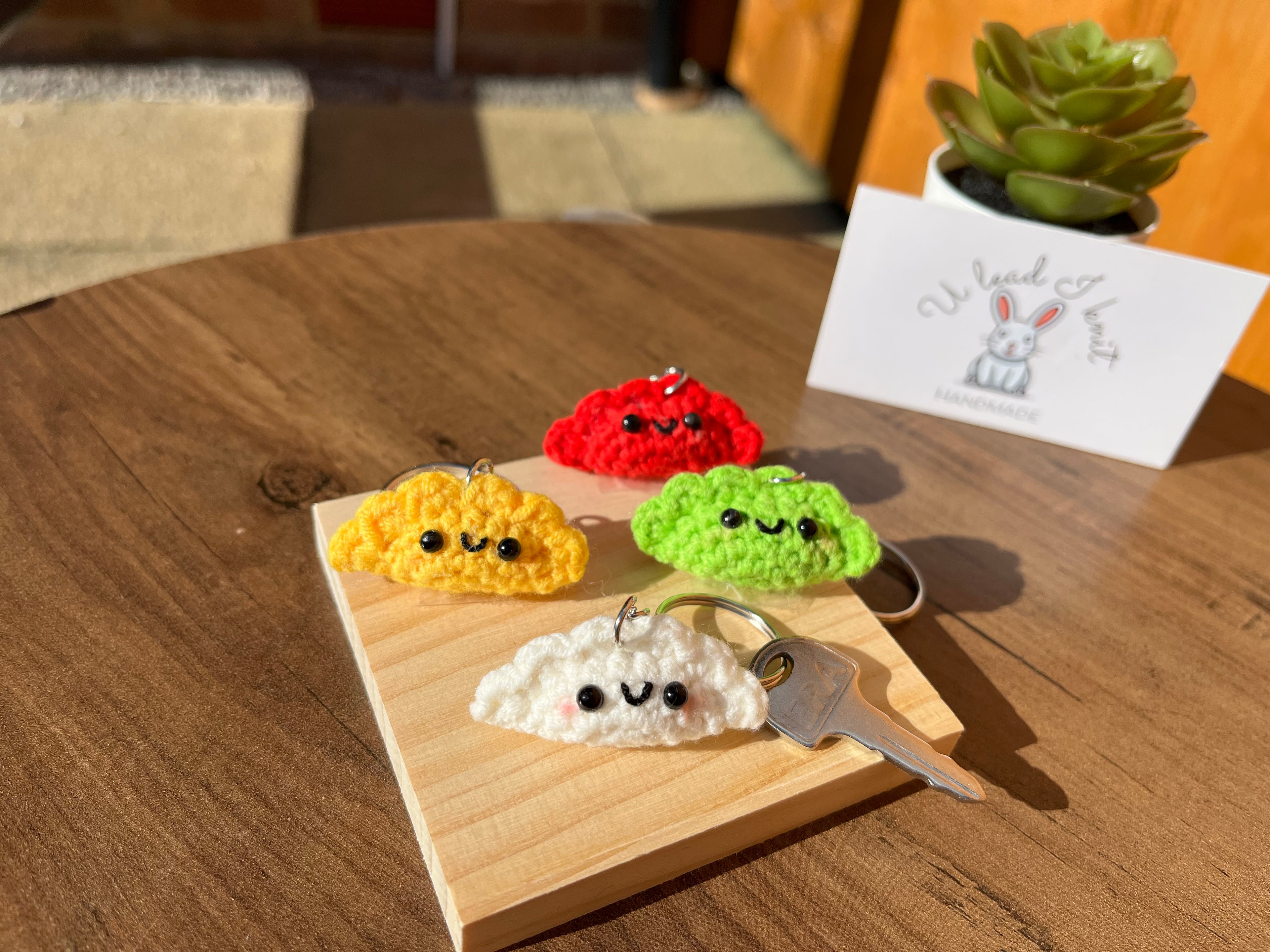 Crochet Mini Dumplings Keyring | Cute Food Bag Charm | Handmade