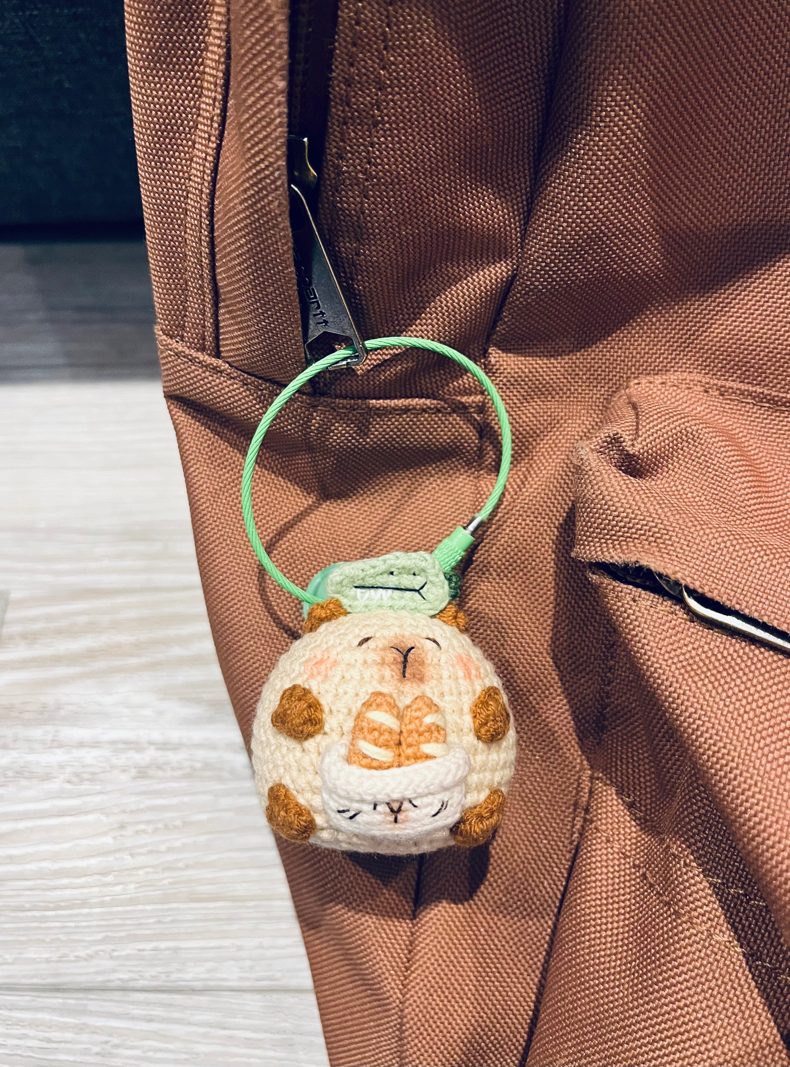 Cute Crochet Character Keyring Collection III/ Kawaii Bag Charm/Winnie the Pooh, Cinnamoroll, Capybara, Piglet, Artist Chick,Cheese Mouse, Pompompurin, Koala