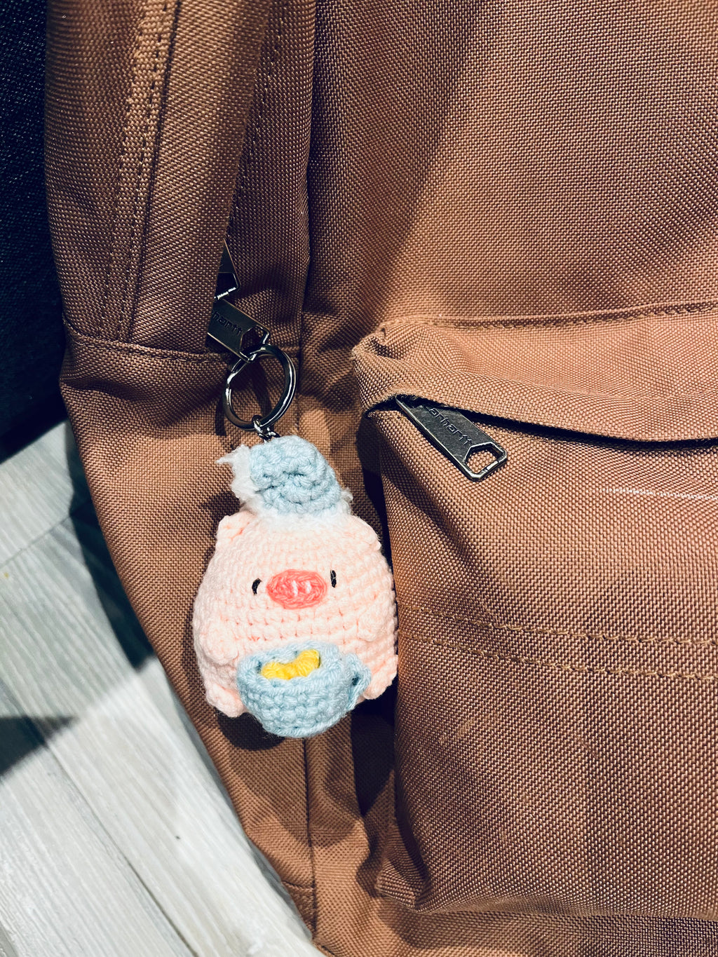 Cute Crochet Character Keyring Collection IV/ Kawaii Bag Charm/Chubby Pompompurin, Pochacco, Piglet, Bear