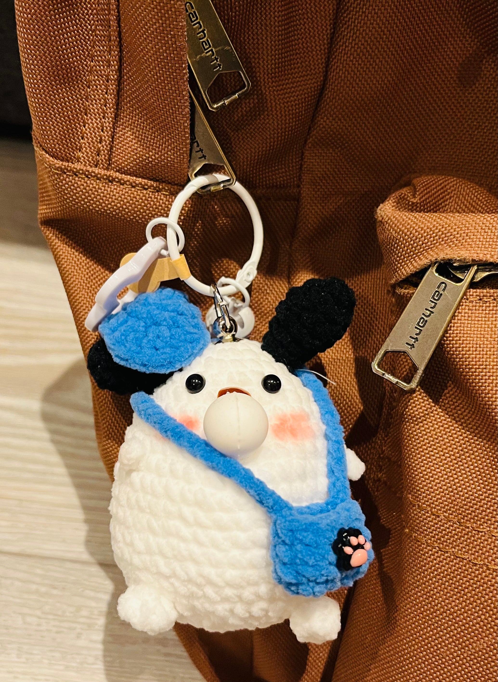 Crochet Chubby Squeeze Keychain III(Stitch, Totoro II, Pichaku I, Pochacco, Chiikawa, Pichaku II, Chikawa-Usagi) Interactive Squishy Toy | Handmade Gift