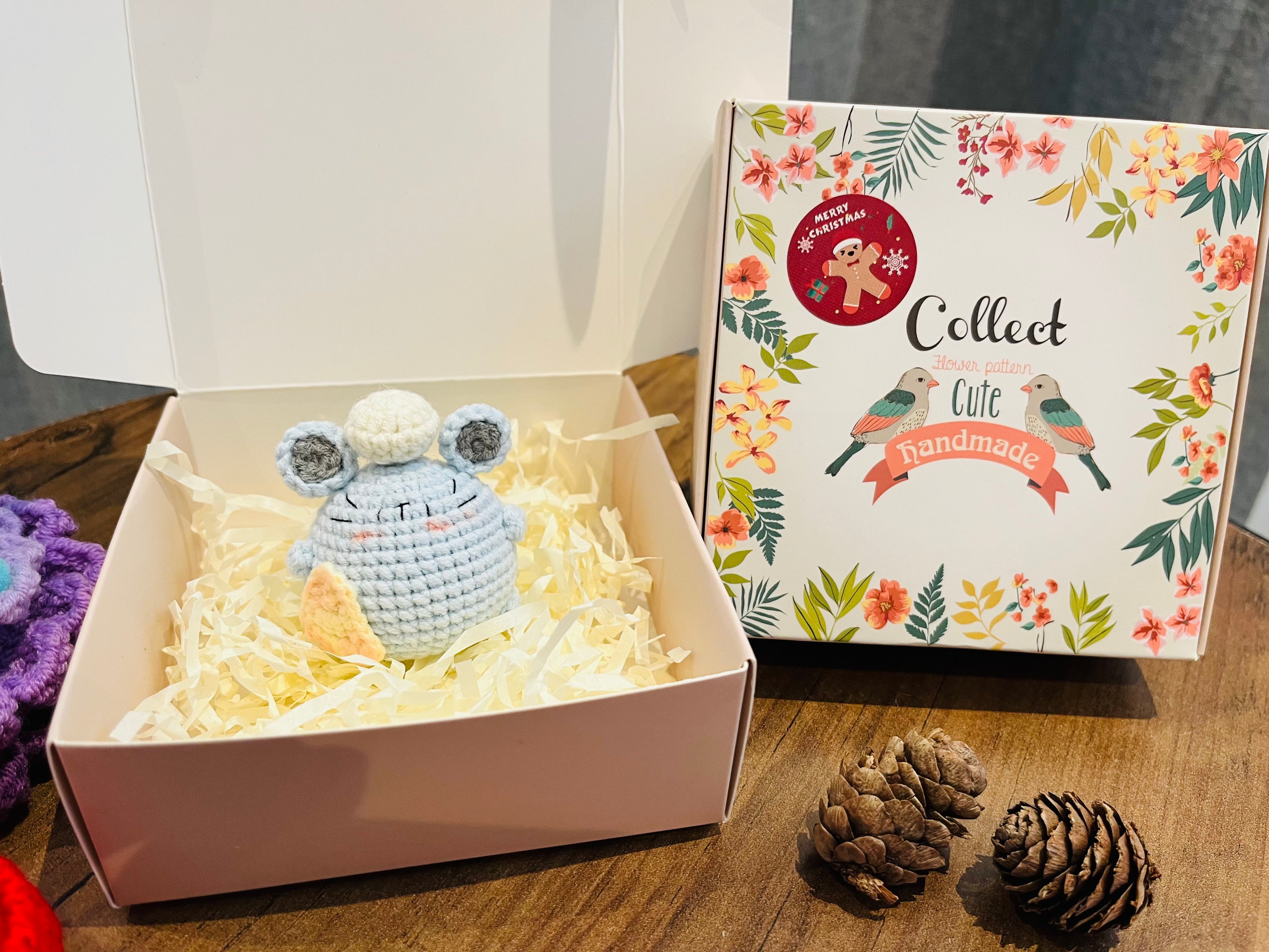 Cute Crochet Character Keyring Collection III/ Kawaii Bag Charm/Winnie the Pooh, Cinnamoroll, Capybara, Piglet, Artist Chick,Cheese Mouse, Pompompurin, Koala