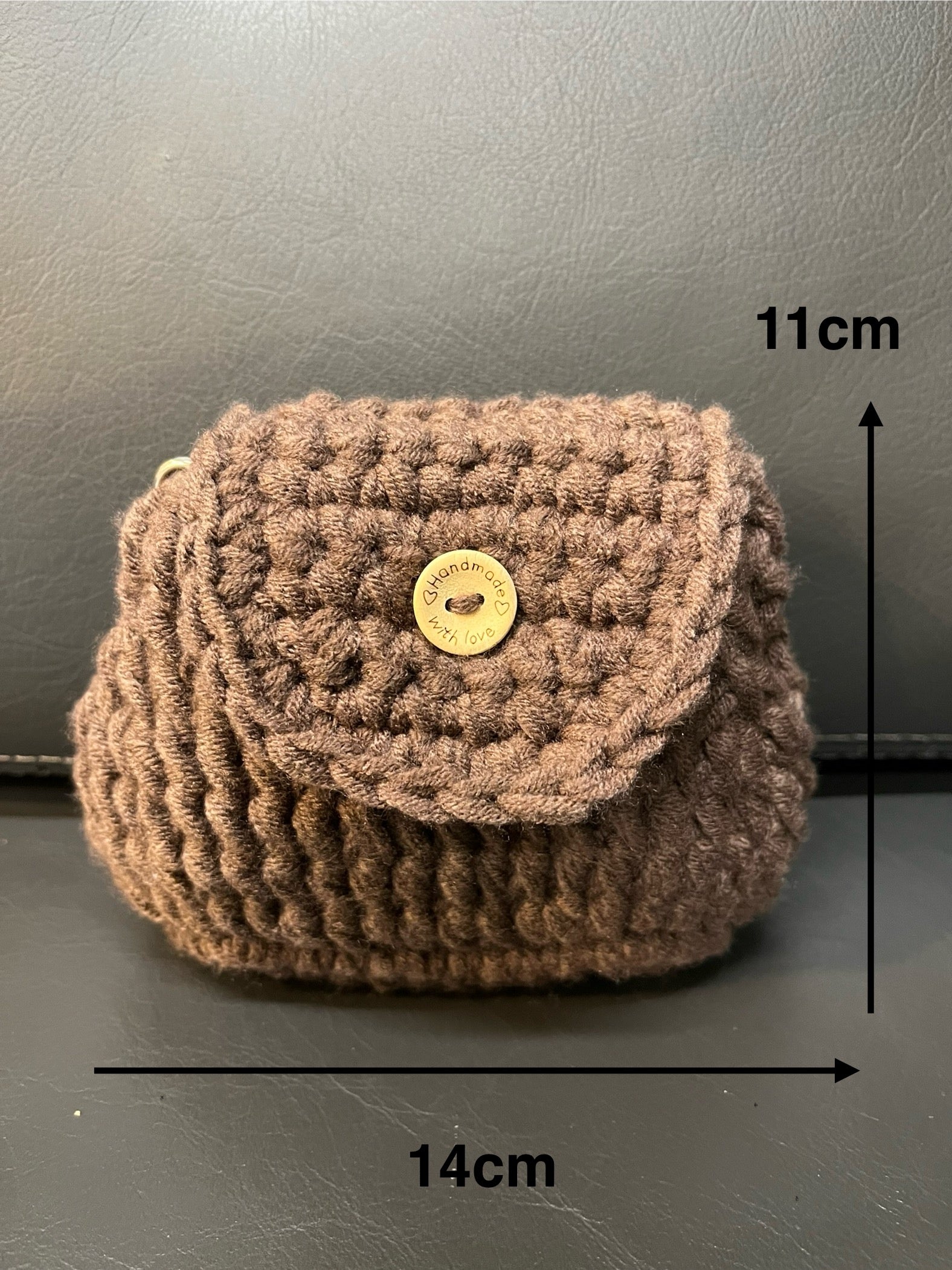 Handmade Crochet Bag | Small Crossbody Shoulder Bag | Minimal Crochet Bag