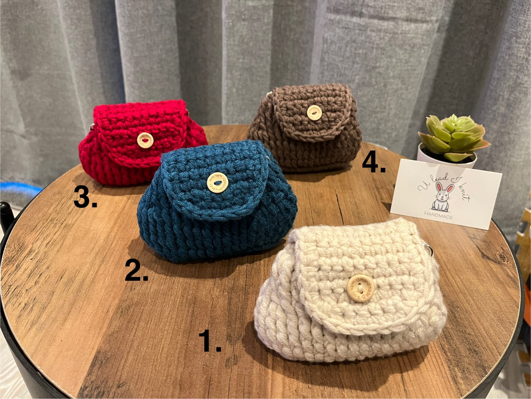 Handmade Crochet Bag | Small Crossbody Shoulder Bag | Minimal Crochet Bag