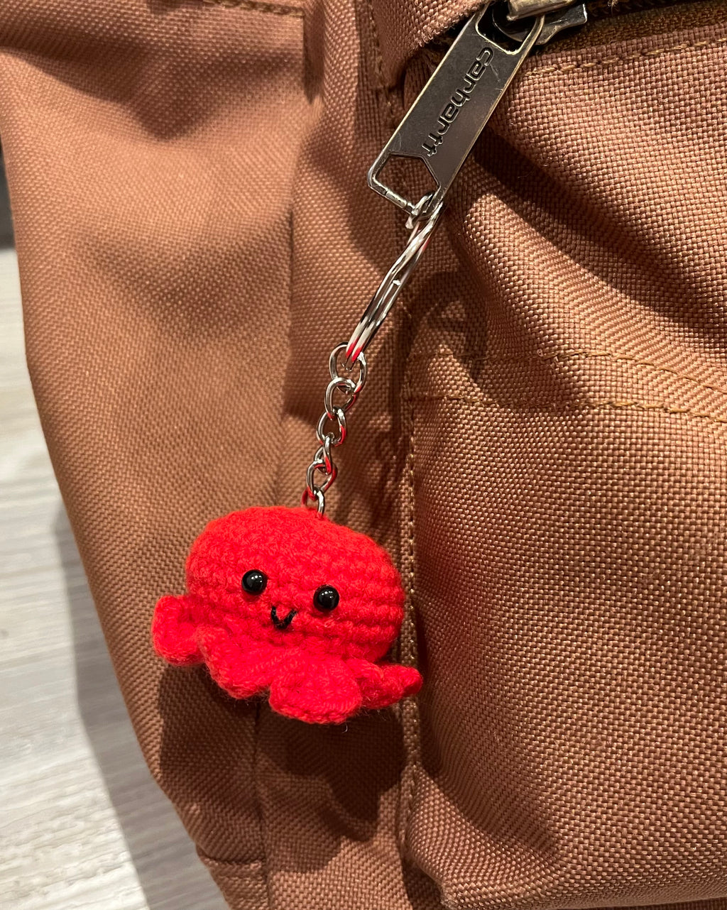 Cute Crochet Octopus Family Keyring/Kawaii Bag Charm Handmade