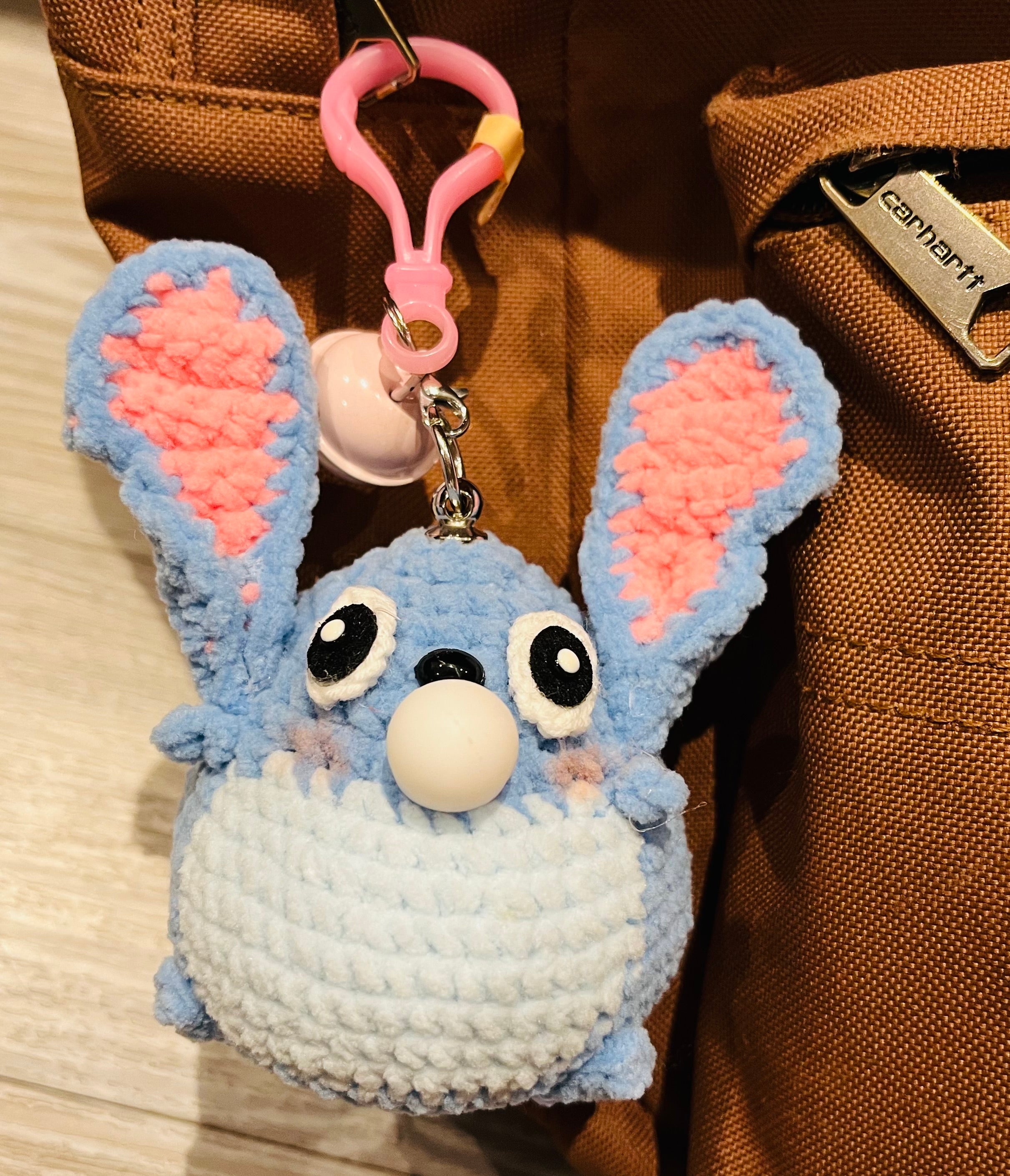 Crochet Chubby Squeeze Keychain III(Stitch, Totoro II, Pichaku I, Pochacco, Chiikawa, Pichaku II, Chikawa-Usagi) Interactive Squishy Toy | Handmade Gift