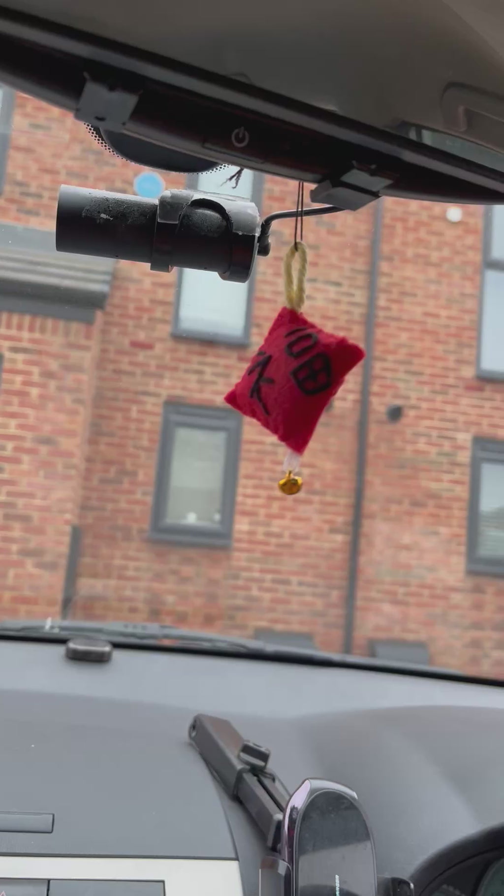 Mini Chinese New Year Blessing Charm – Handmade Felt Car Hanger & Bag Charm