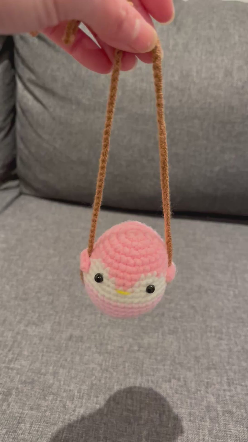 Crochet Animal Car Hanger - Cute Frog, Duck, Tiger & Bunny | Handmade