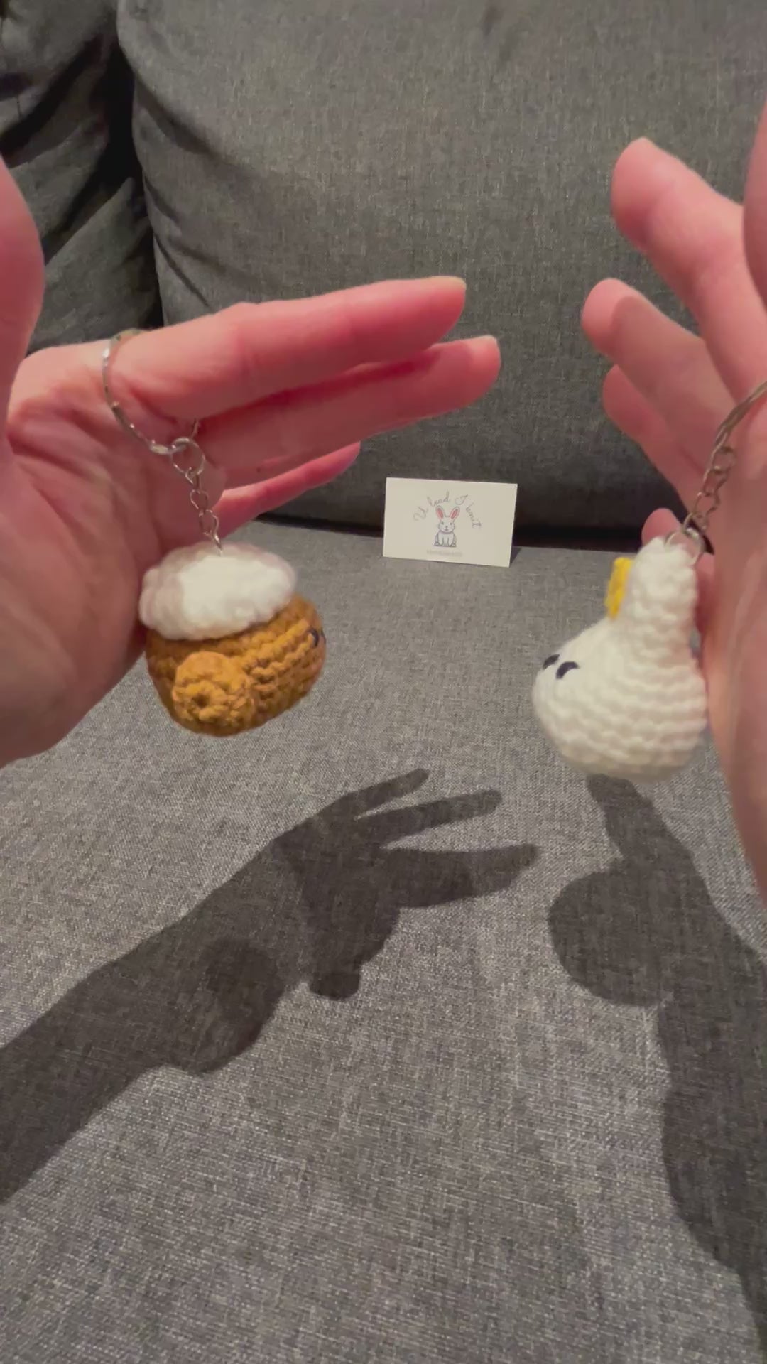 Adorable Magnetic Miffy Boris Plush Keychain - They Kiss & Stick Together! Cute Bag Charm for Lovers | Valentine’s / Anniversary Gift