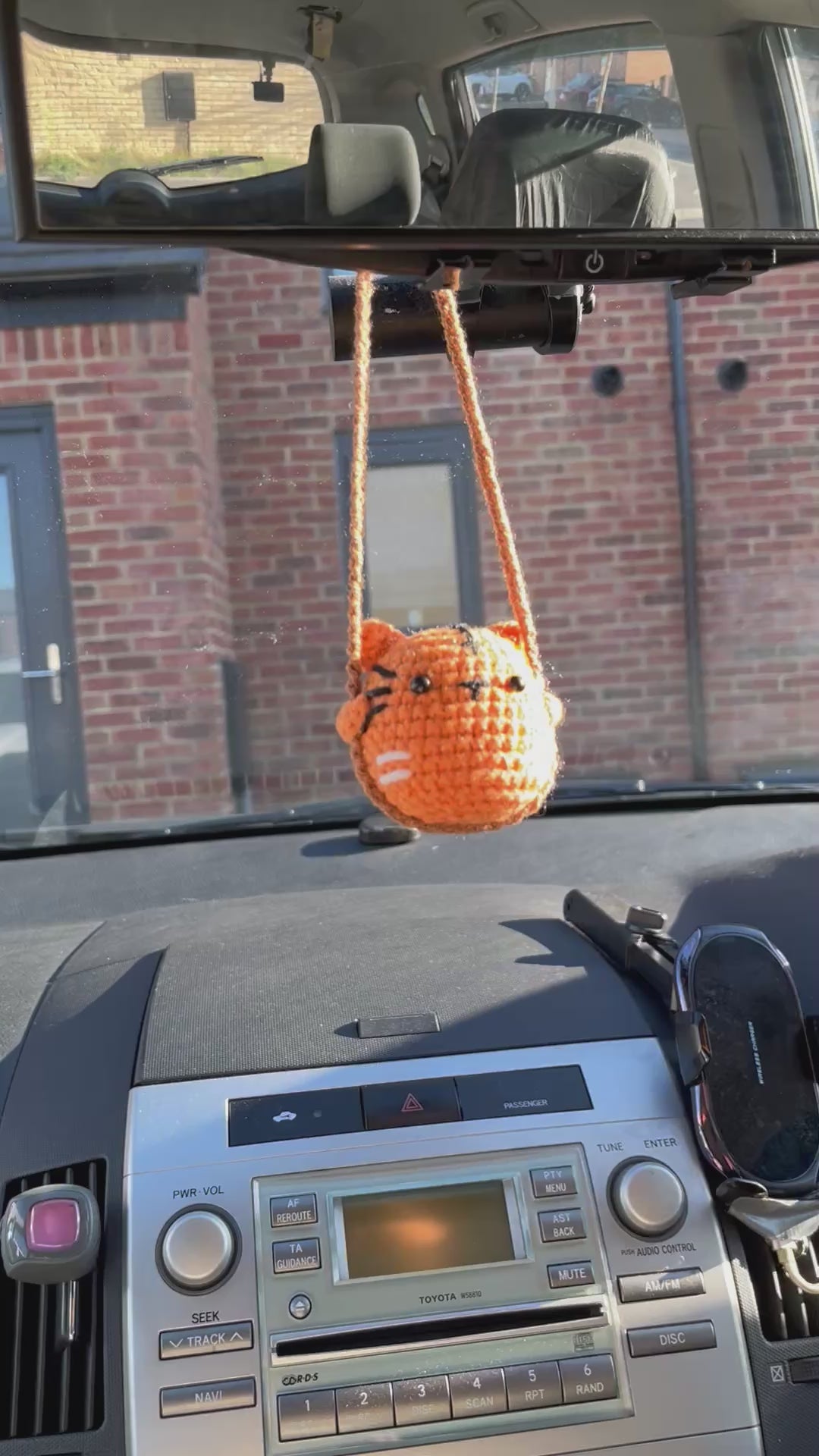 Crochet Animal Car Hanger - Cute Frog, Duck, Tiger & Bunny | Handmade